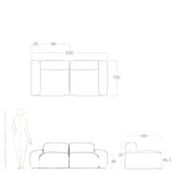 libero biosofa drawing and measurements