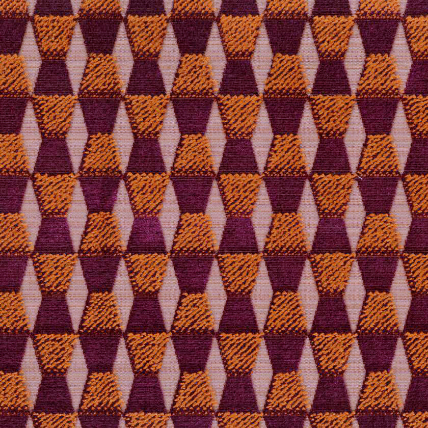Jacquard Velvet 3 Amethyst Rust