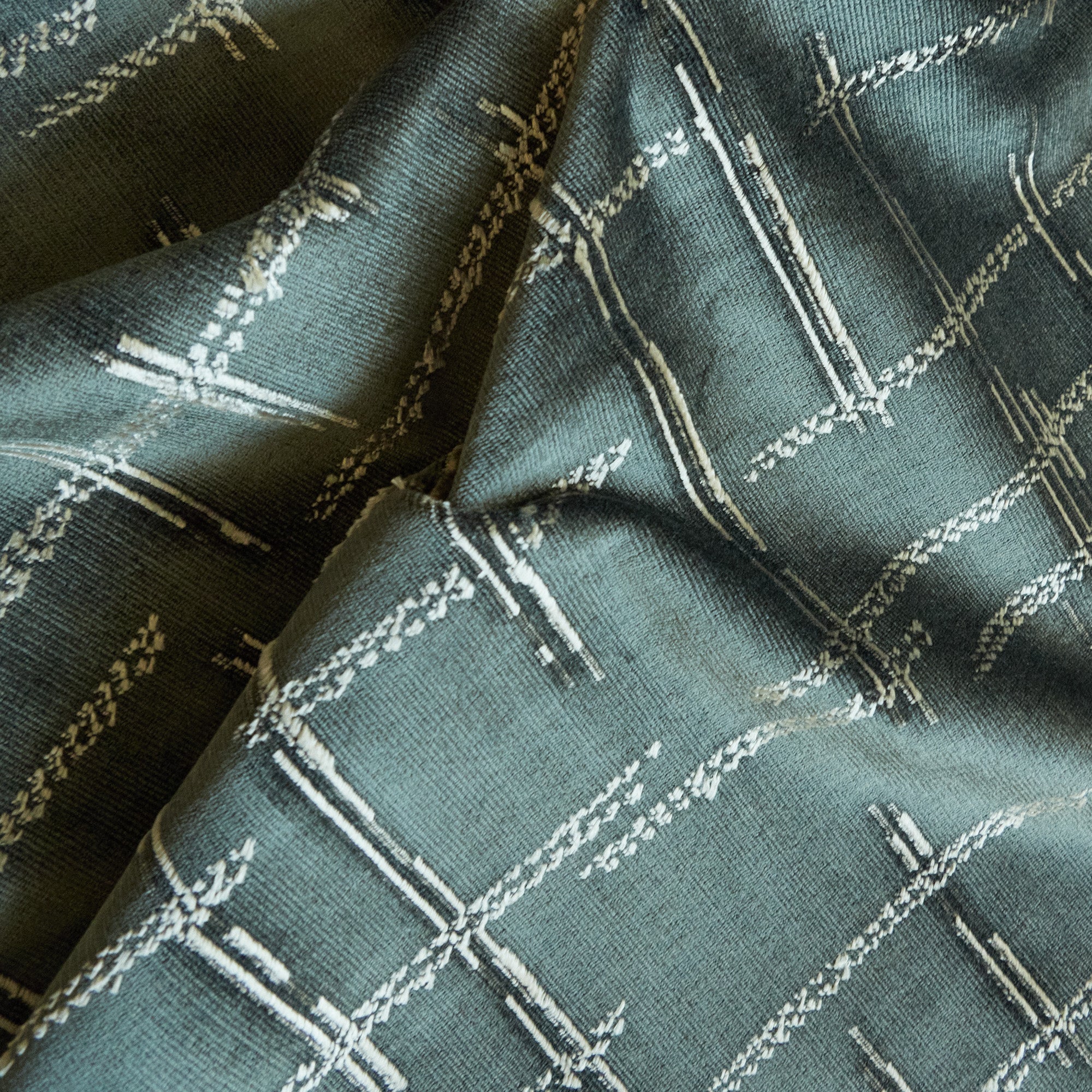 Jacquard Velvet 4 Acqua