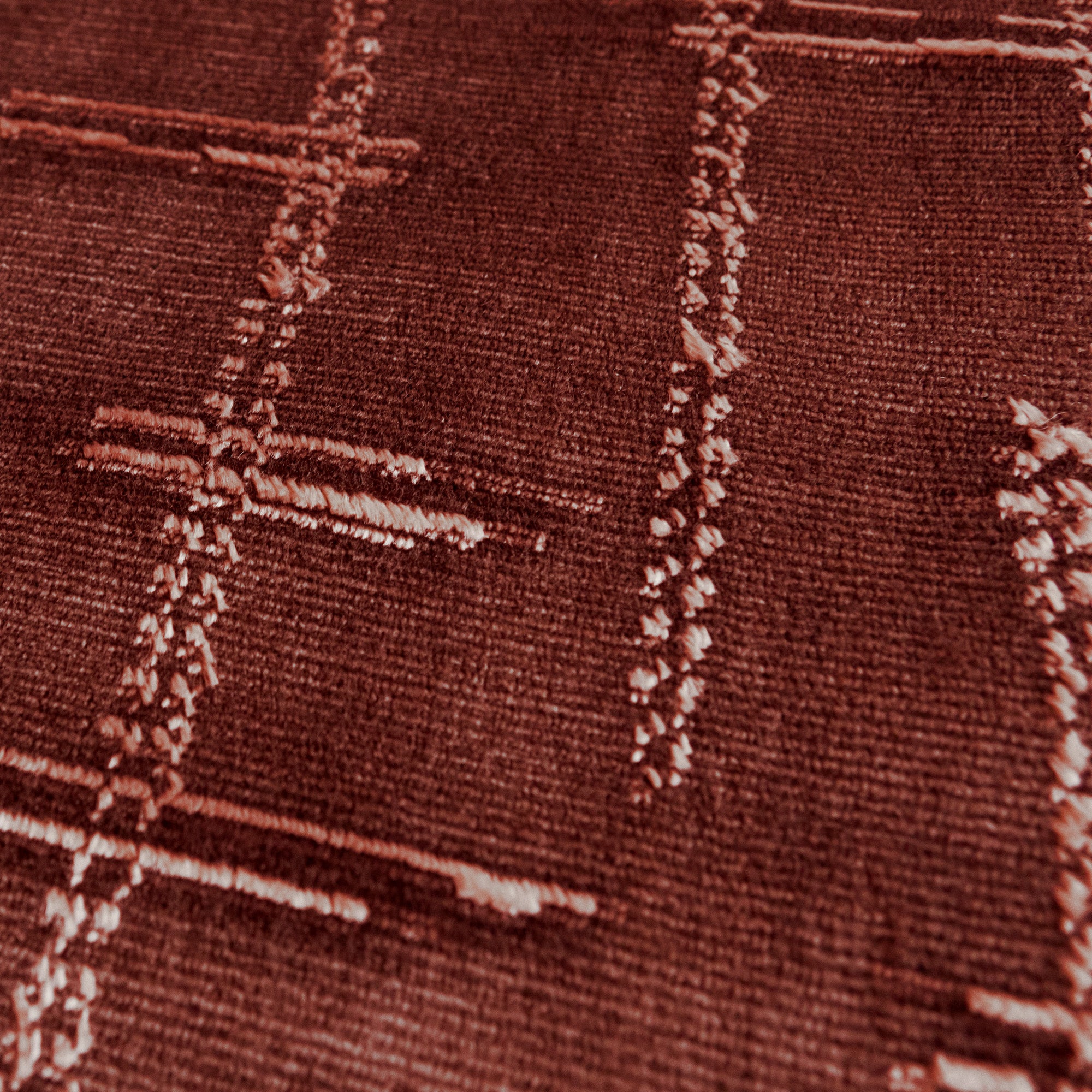 Jacquard Velvet 6 Rust