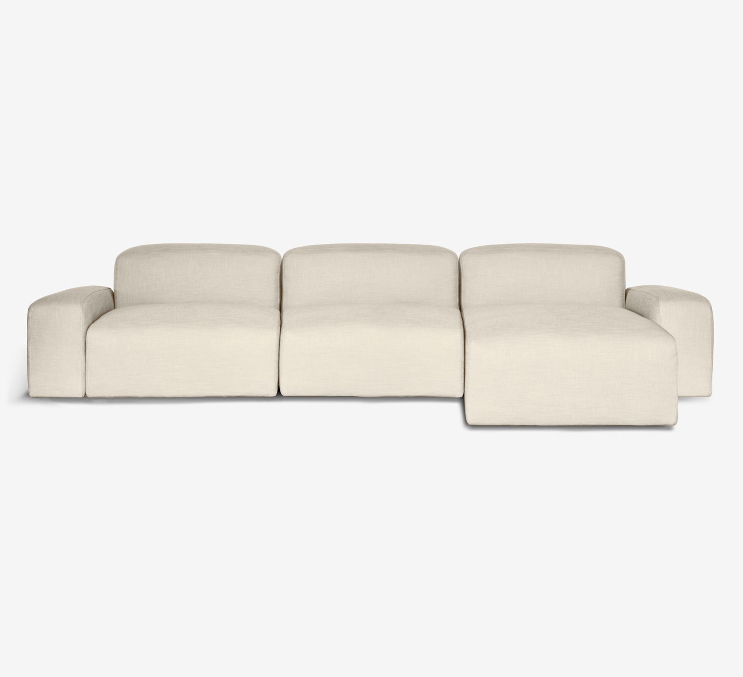 Libero 3.5 seater in natural fabric - Image