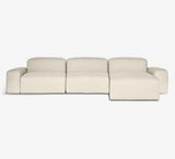 Libero 3.5 seater in natural fabric - Image