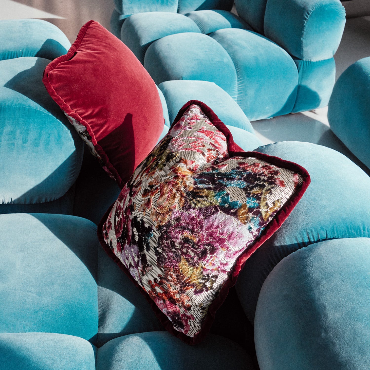 Wendekissen – Flower Fantasy & Dark Cherry