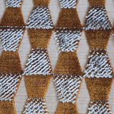 Jacquard Velvet 1 Ochre Silver