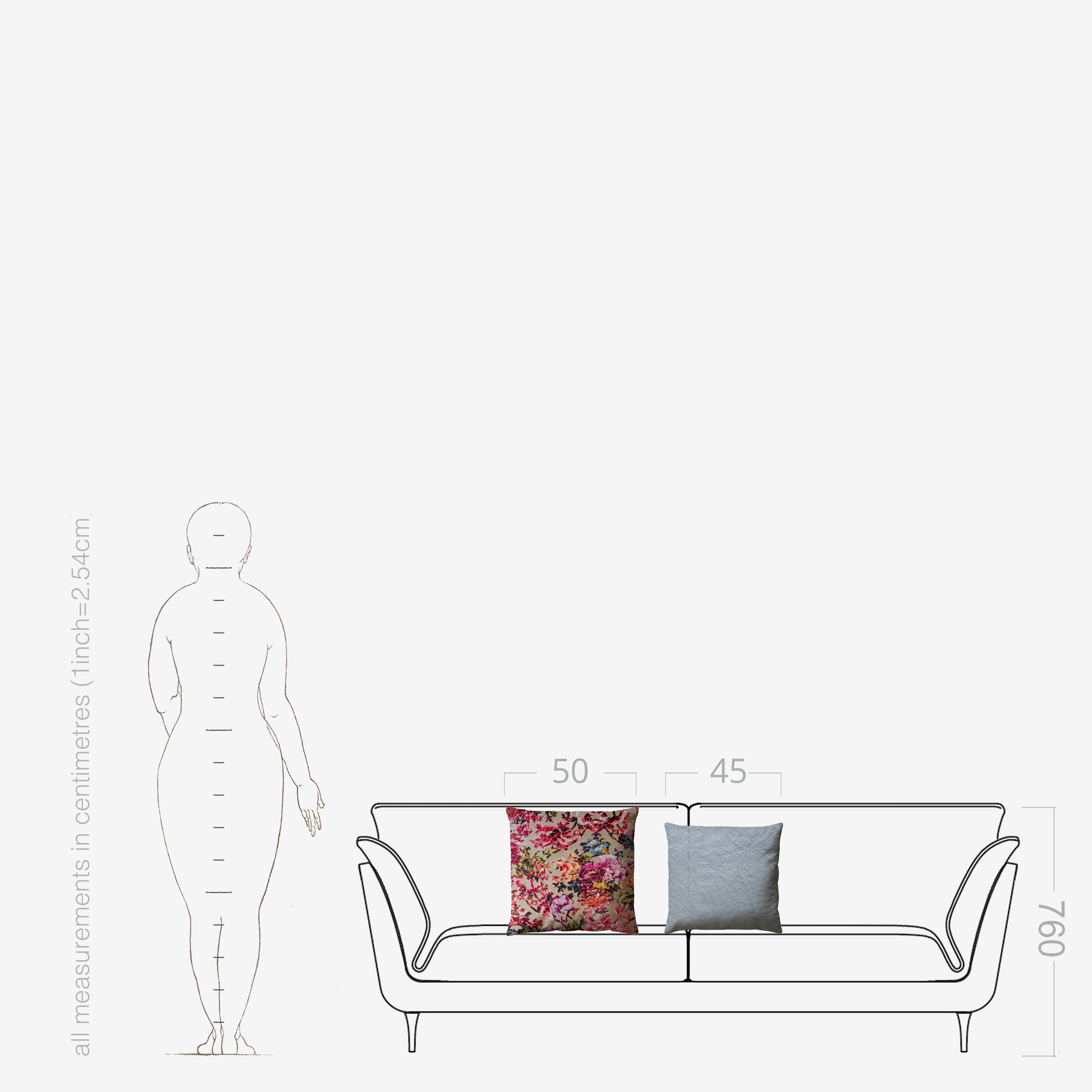 cushion dimensions and drawing