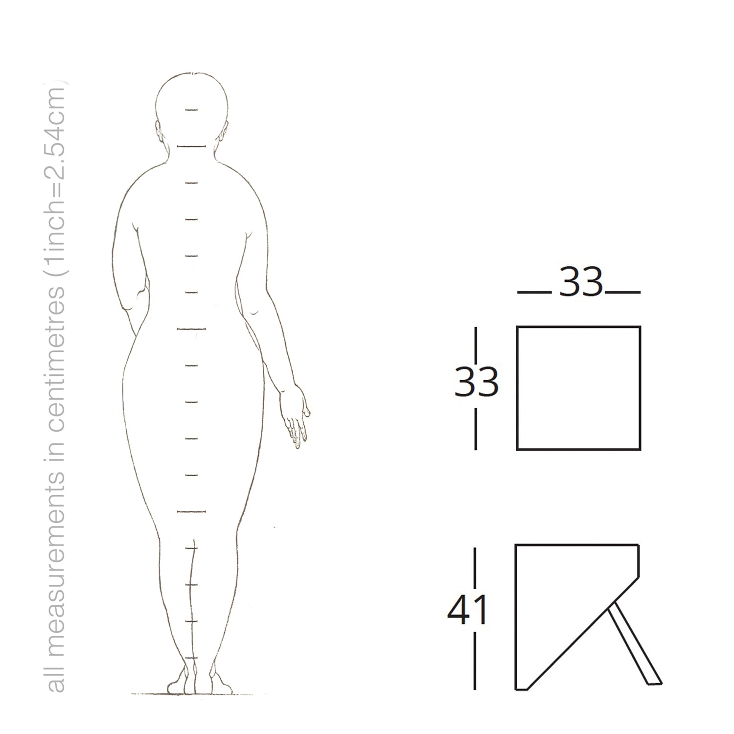 dzen coffetable drawing and dimensions