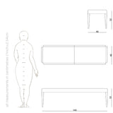piano bench dimensions and drawing