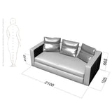 Rafaella 2 seater sofa construction drawing