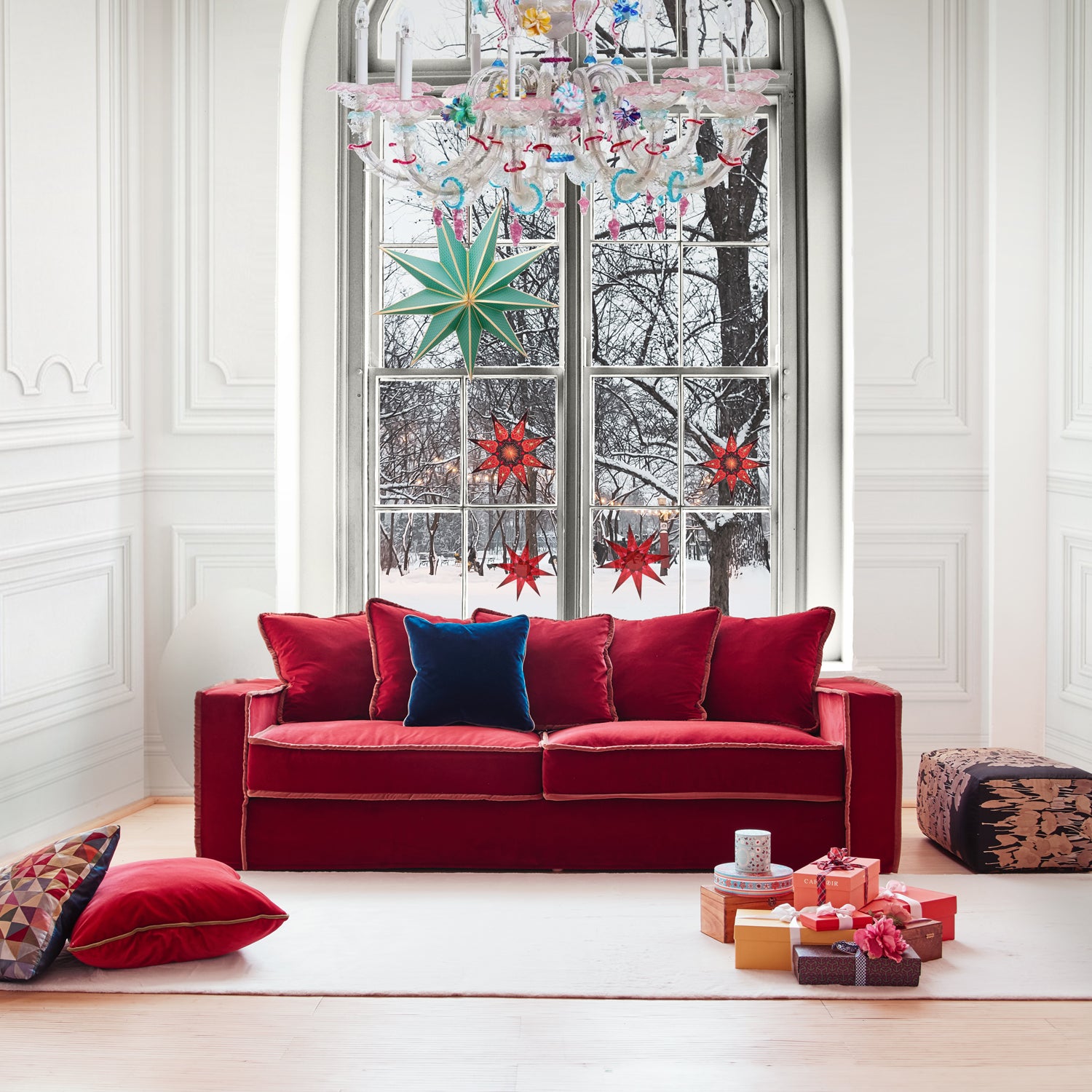 Rafaella 3-Sitzer-Sofa – Samt