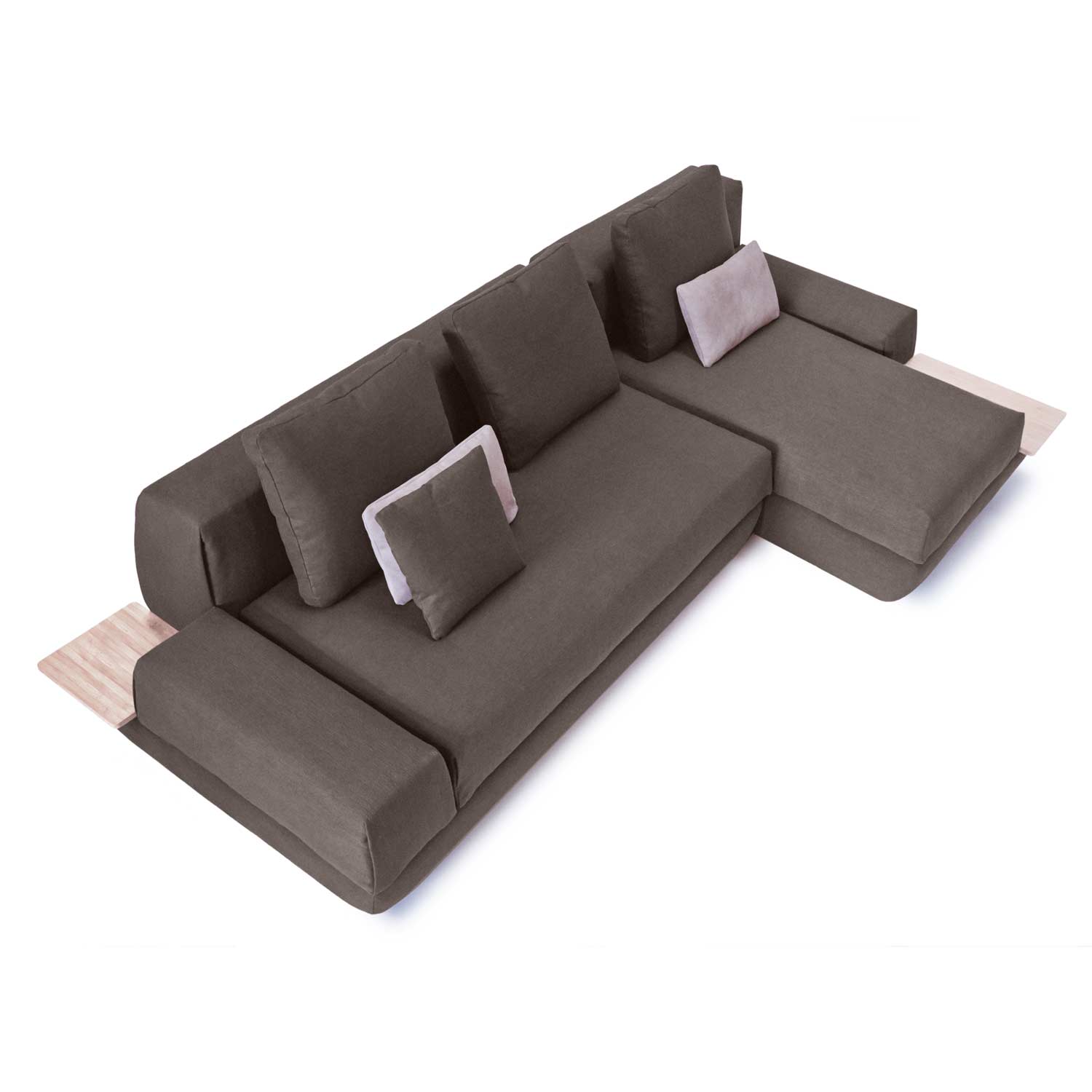 Built-in Side Tables for Convenience