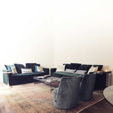 Slouchy Yet Angular Silhouette, rafael sofas in livingroom
