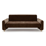 Clean Aesthetic with Compact Elegance, chocolate brown leather seating