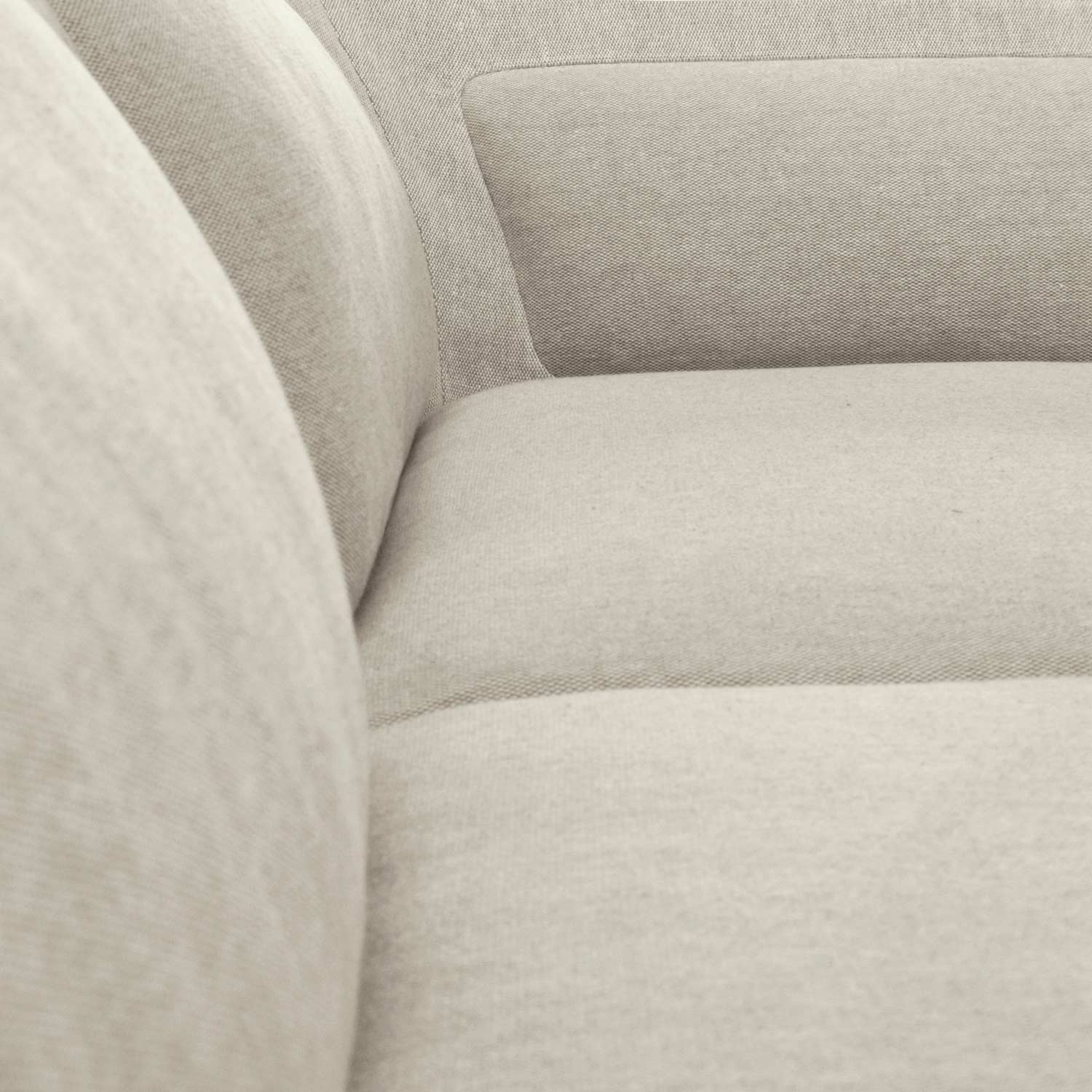 closeup organic cotton sofa