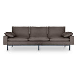 Elegant Addition to Any Living Environment. grey cotton sofa sustainable.