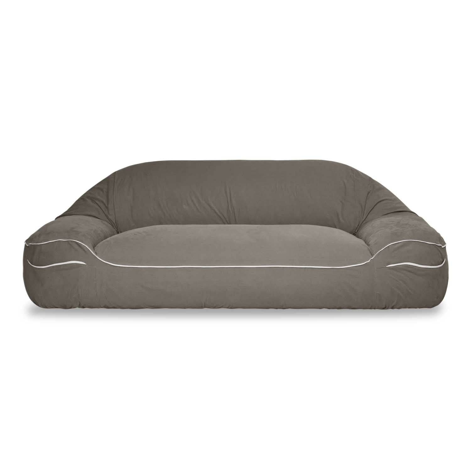 sustainable chocolate brown sofa