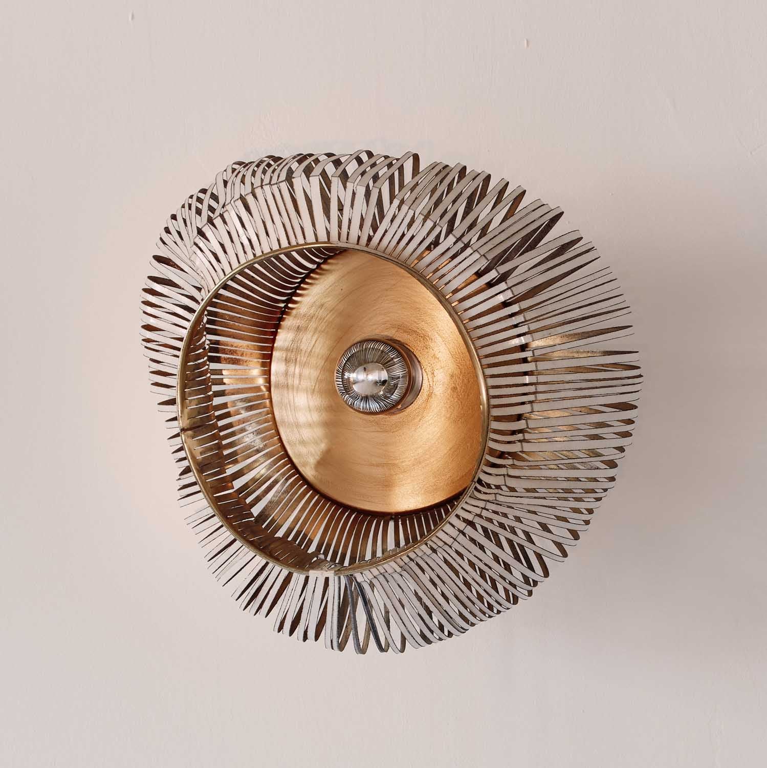 Fuga Wall Light: Recycled Metal Artistry