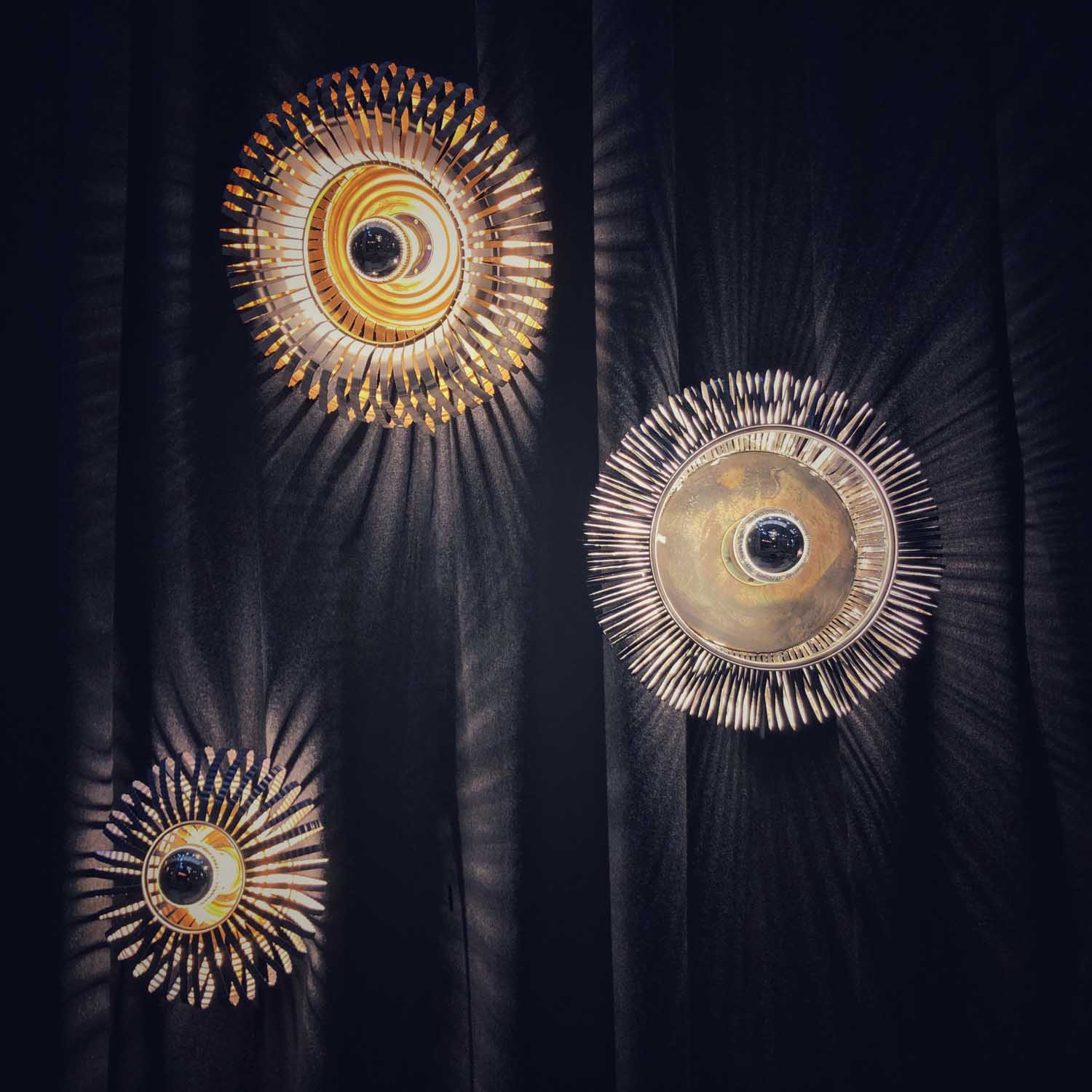 Radiant Art Object: Recycled Metal Celeste Wall Light