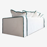 rafaella sofa white velvet backview