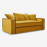 Plush Seating with Contrast Trim - Rafaella