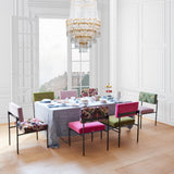 Glamorous upholstery on Aurea Glammed Dining Chair