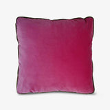 Begonia Pink & Bottle Green Velvet Cushion - Main Image