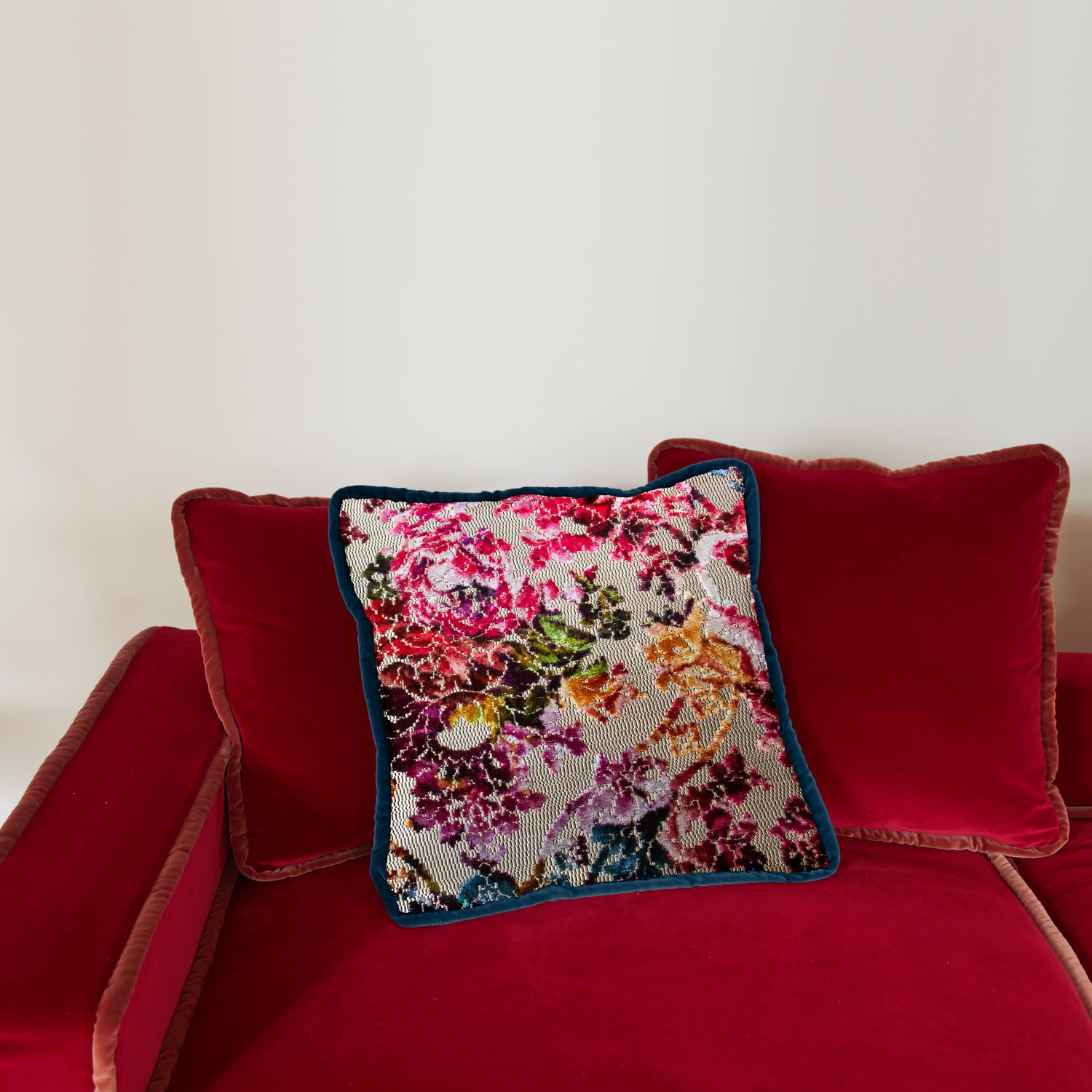 colourful flower jacquard side