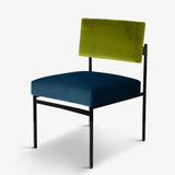 Sustainable Elegance - Aurea Chair Backrest in green cotton velvet