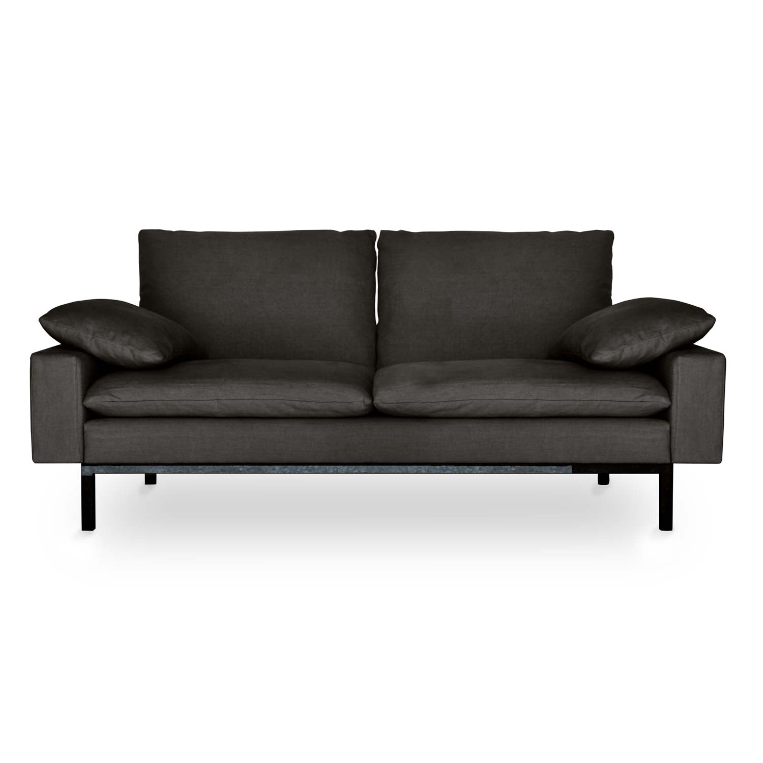 Timeless 1950s Inspired Living Room furniture grey linen