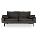 Timeless 1950s Inspired Living Room furniture grey linen