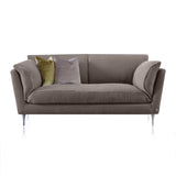 Petite Perfection in Elegant Sofa Design. Gray sustainable couch.