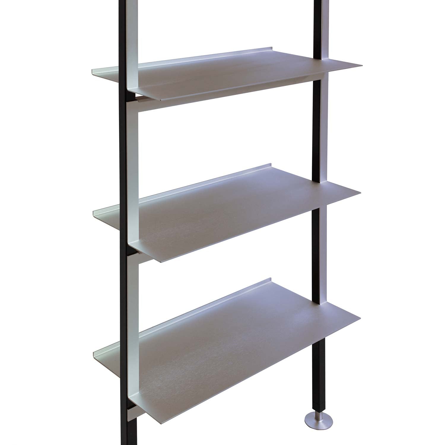 detail of pure silver bookshelf