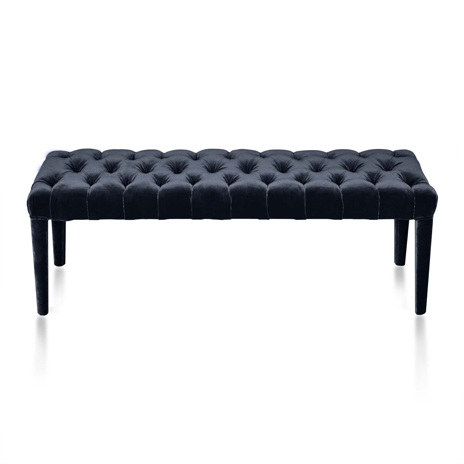 black velvet bench