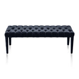 black velvet bench