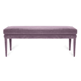 pink velvet ottoman bench