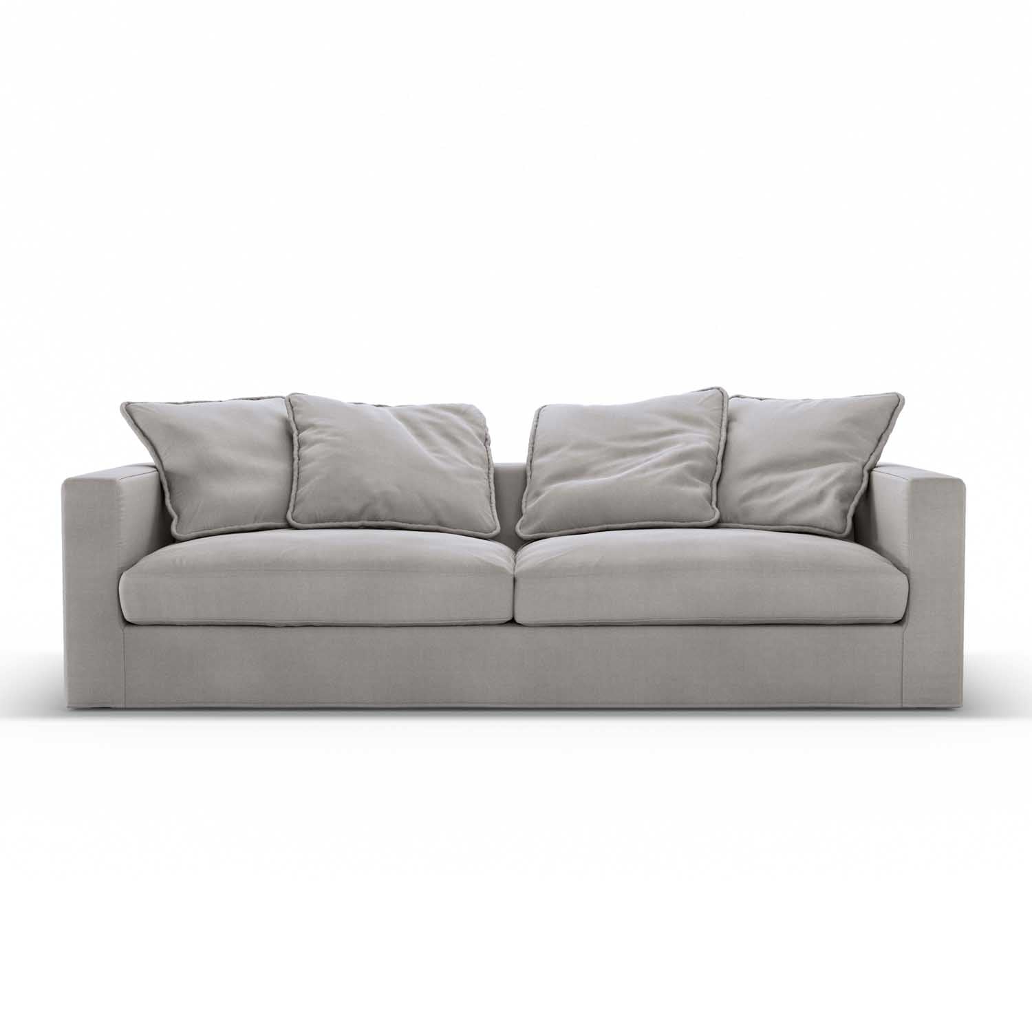 Inviting Home Sanctuary, light grey sustainable cotton sofa