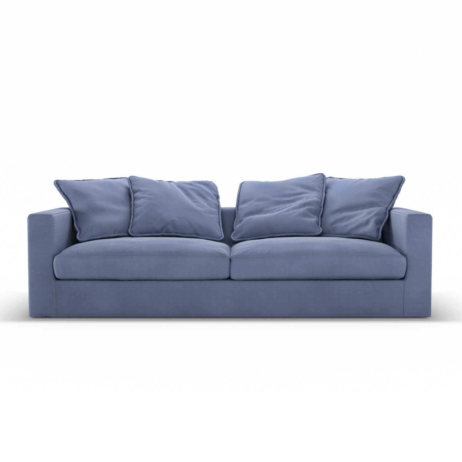 Cozy and Chic Addition, dove grey cotton sofa
