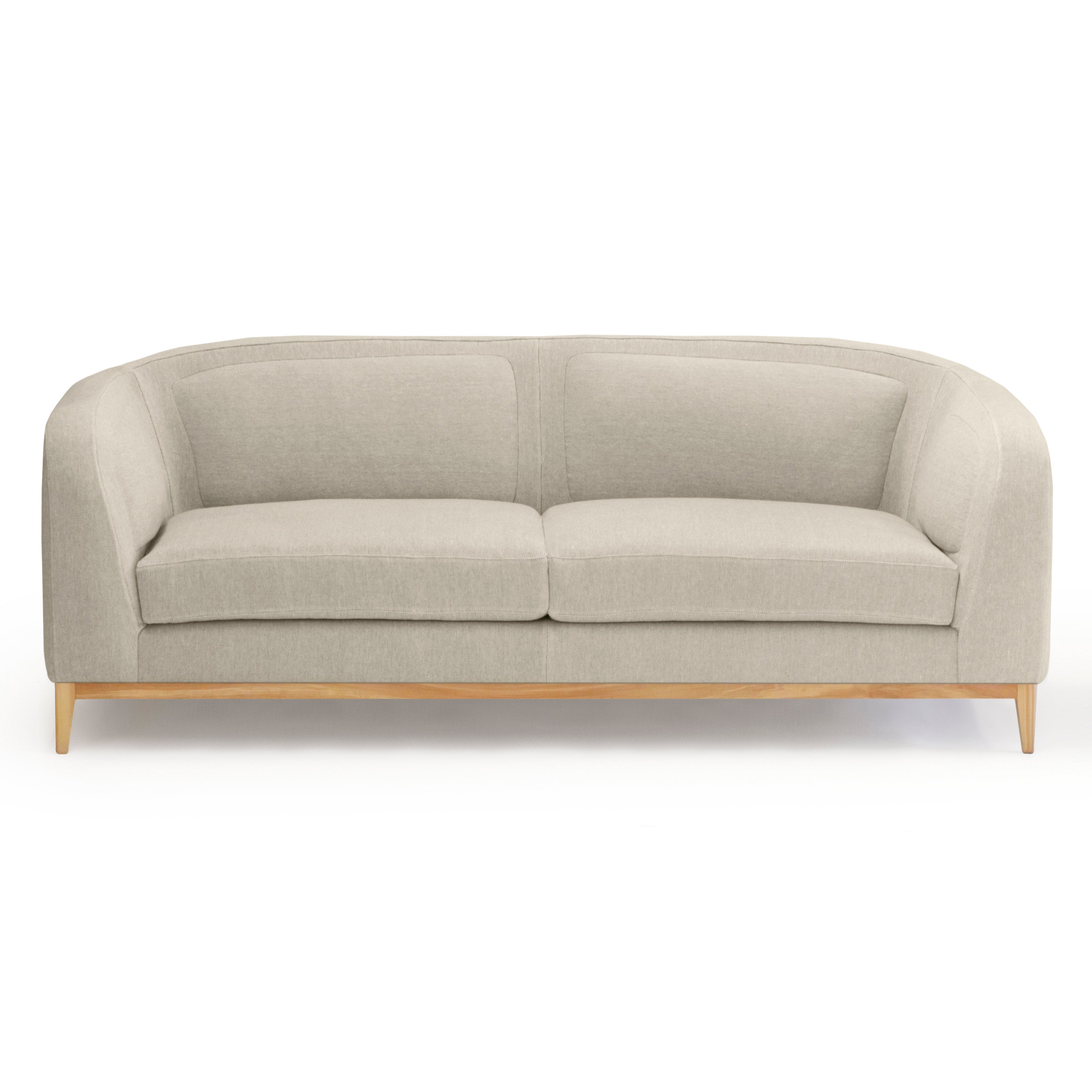 beige eco friendly linen sofa