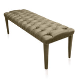 grey satin ottoman bench for hallway