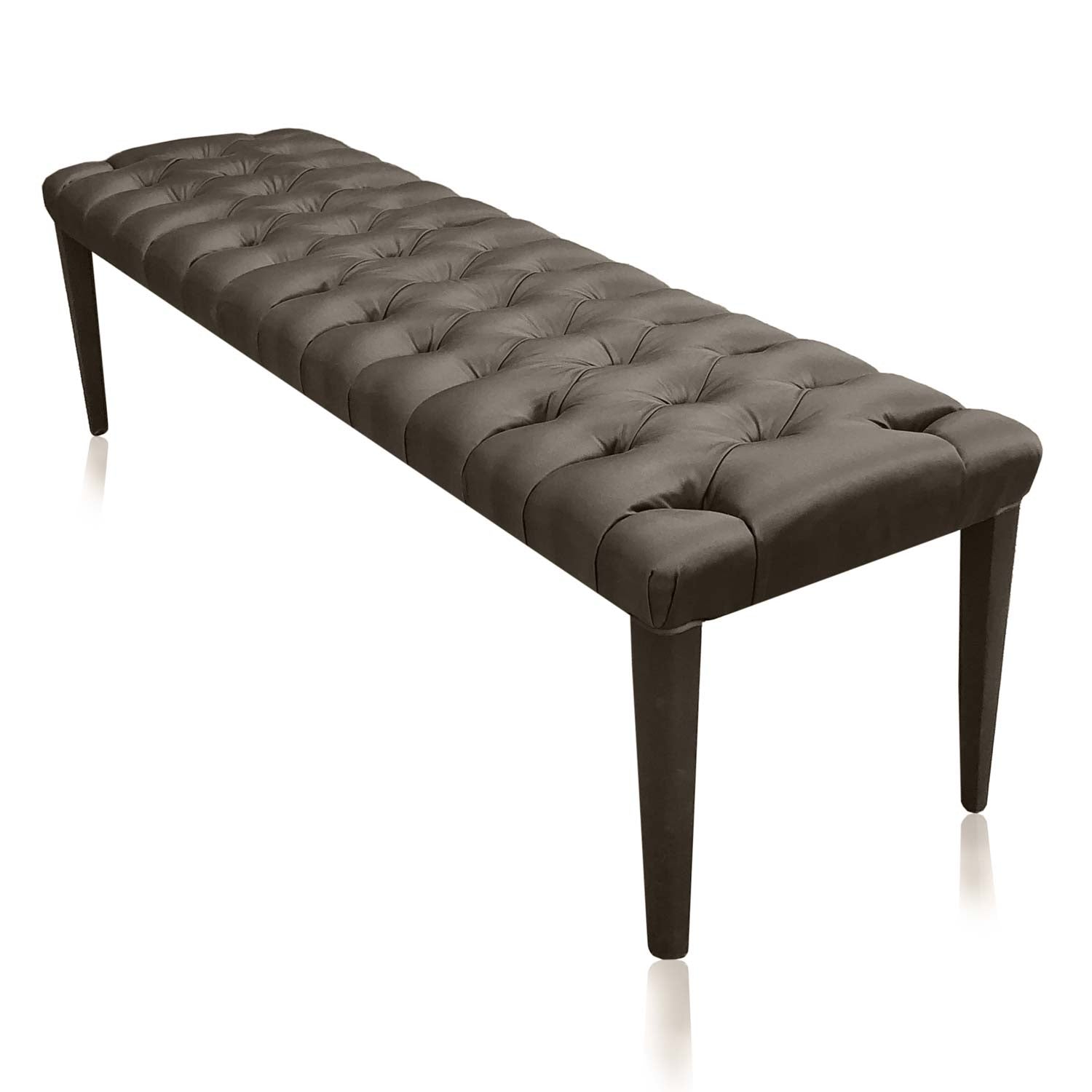 dark grey ottoman bench