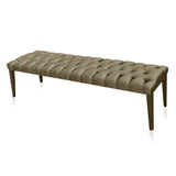 light grey ottoman bench side view