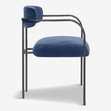 Comfortable and Versatile Seating. blue velvet dining chair