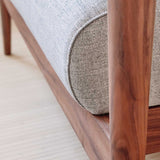 Functional Elegance in Walnut Wood.