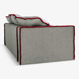 Inviting Ambiance with Plush Seating. squared backrest.