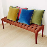 Opulent Olive Green & Lapis Blue Trim