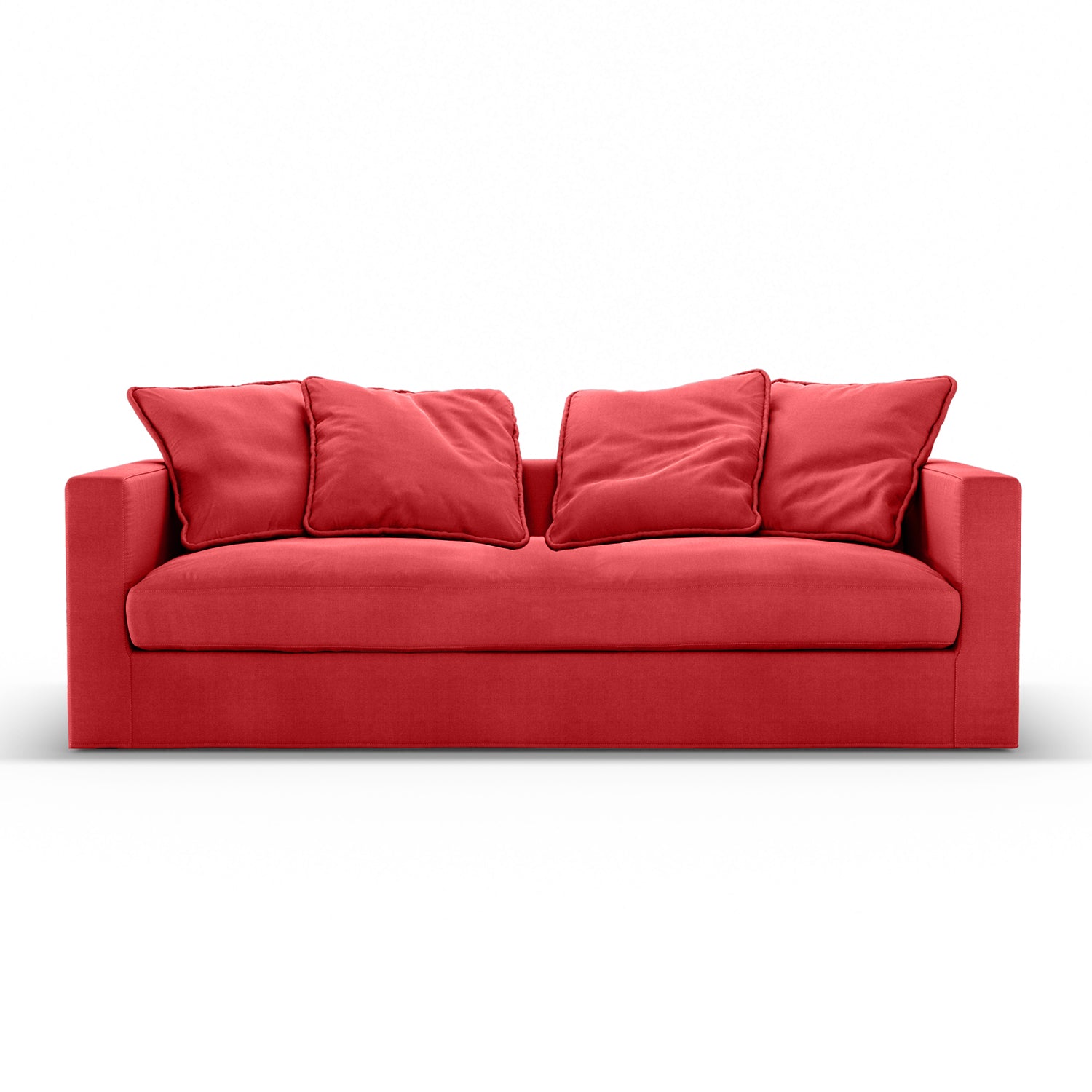 Organic Cotton Rustic Red Finish, sofa