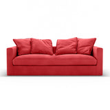 Organic Cotton Rustic Red Finish, sofa