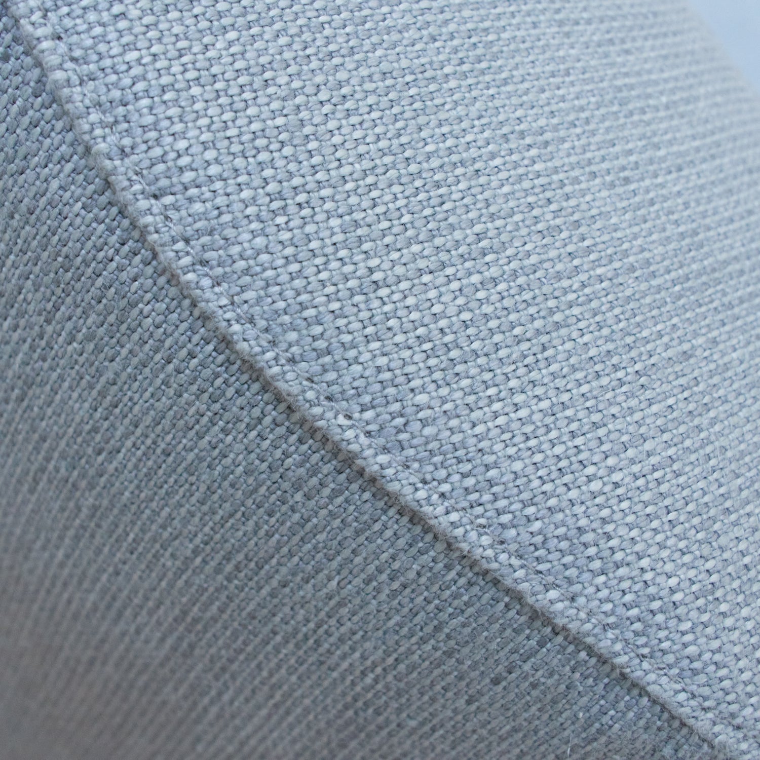 closeup of belgian organic linen upholstery