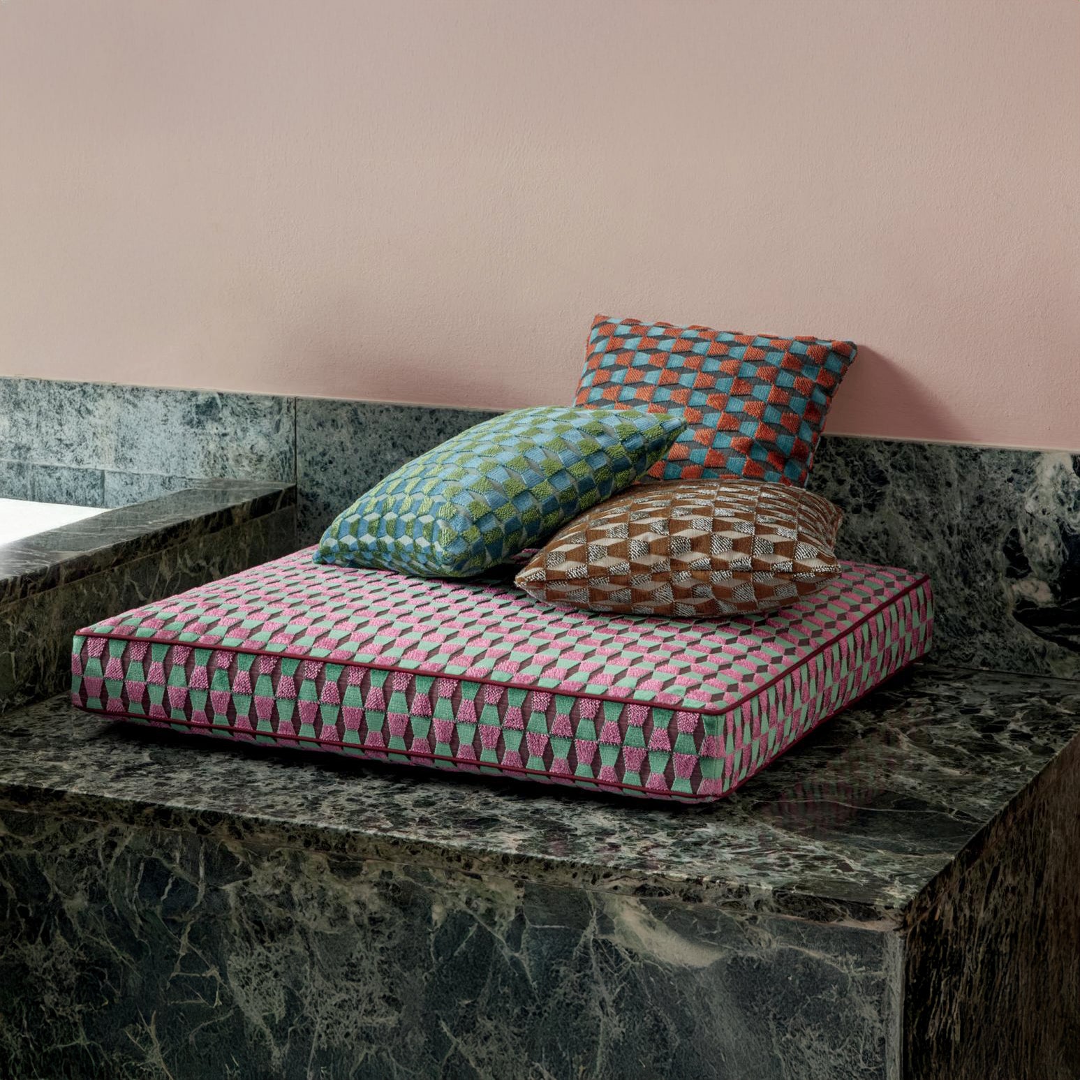 Jacquard Velvet 5 Acqua Rust