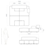 daybed drawing and dimensions