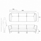 Bea 3 seater sofa